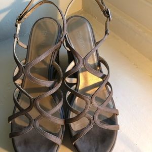Stuart Weitzman Suede Wedge sandals